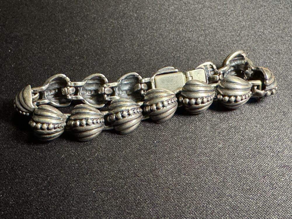 Vintage 43g 925 Sterling Silver Rare Monet Bracelet 6.5